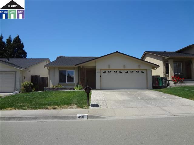 450 Santander Drive San Ramon, CA 94583 - Photo 1 of 1 a front view of a house with a yard and garage