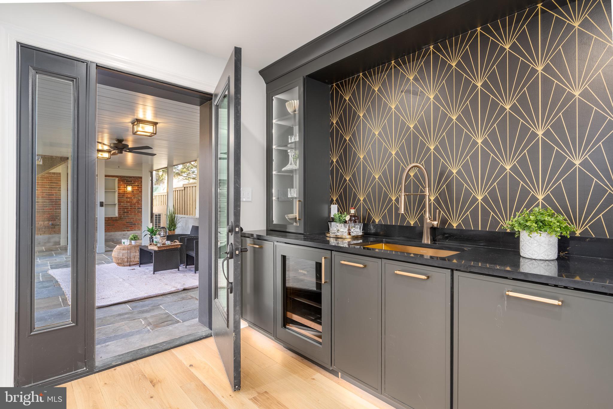 2619 Wisconsin Avenue Northwest Washington, DC 20007 - Photo 53 of 63 Wet Bar, out to patio