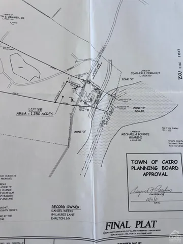 a view of a trees with a yard