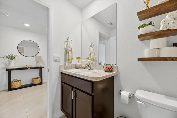 a view of kitchen and living room