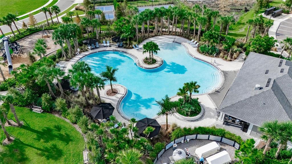 3602 Forest Path Drive Plant City, FL 33565 - Photo 65 of 75 an aerial view of a house with garden space and sitting space