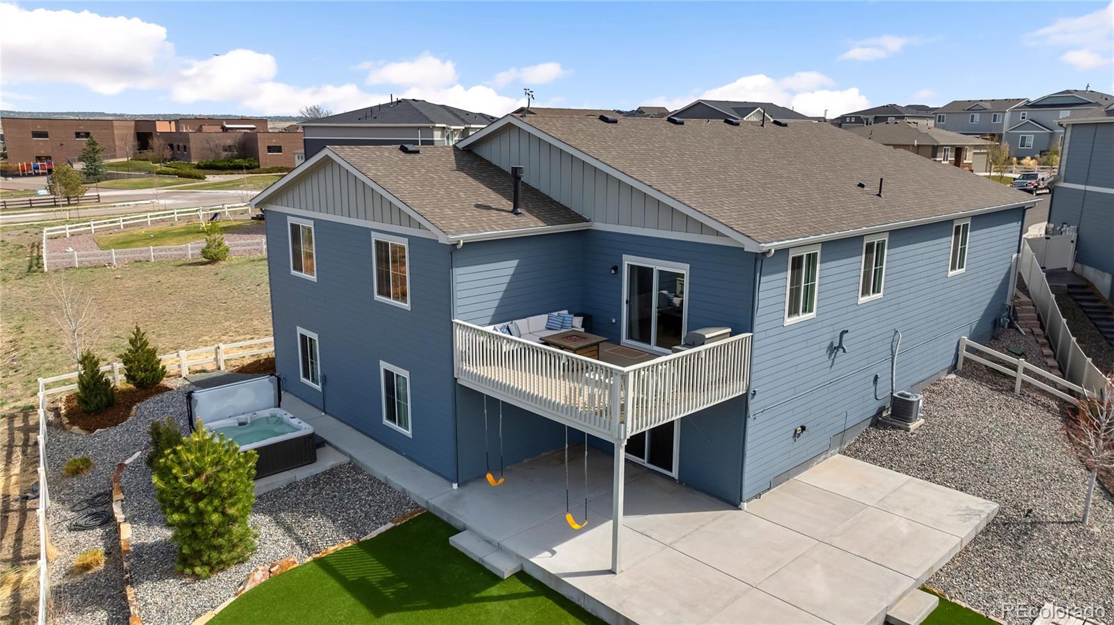 12649 Buffington Trail Parker, CO 80134 - Photo 41 of 47 a view of houses with terrace