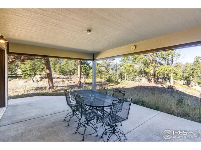 a view of a garage with furniture