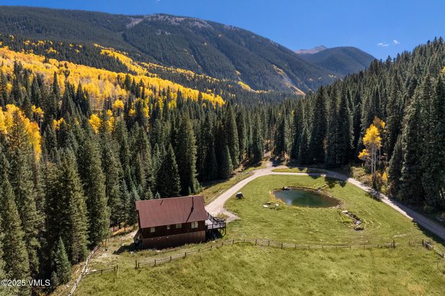 a view of a green yard