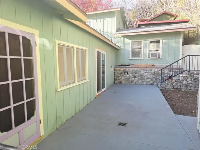 a view of front door of house