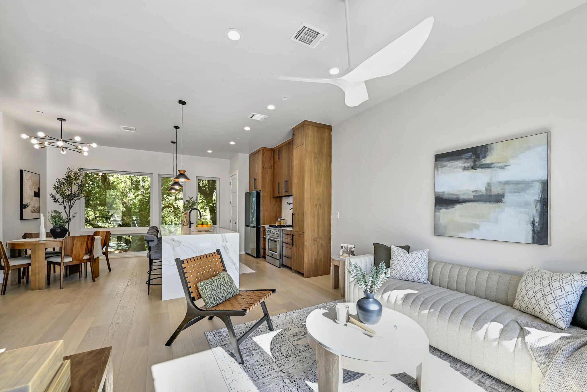 100 West Odell Street, Unit 2 Austin, TX 78752 - Photo 13 of 36 2nd Floor Open Living area with plenty of space for seating.