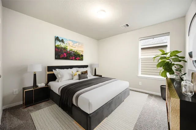 an empty room with an entryway