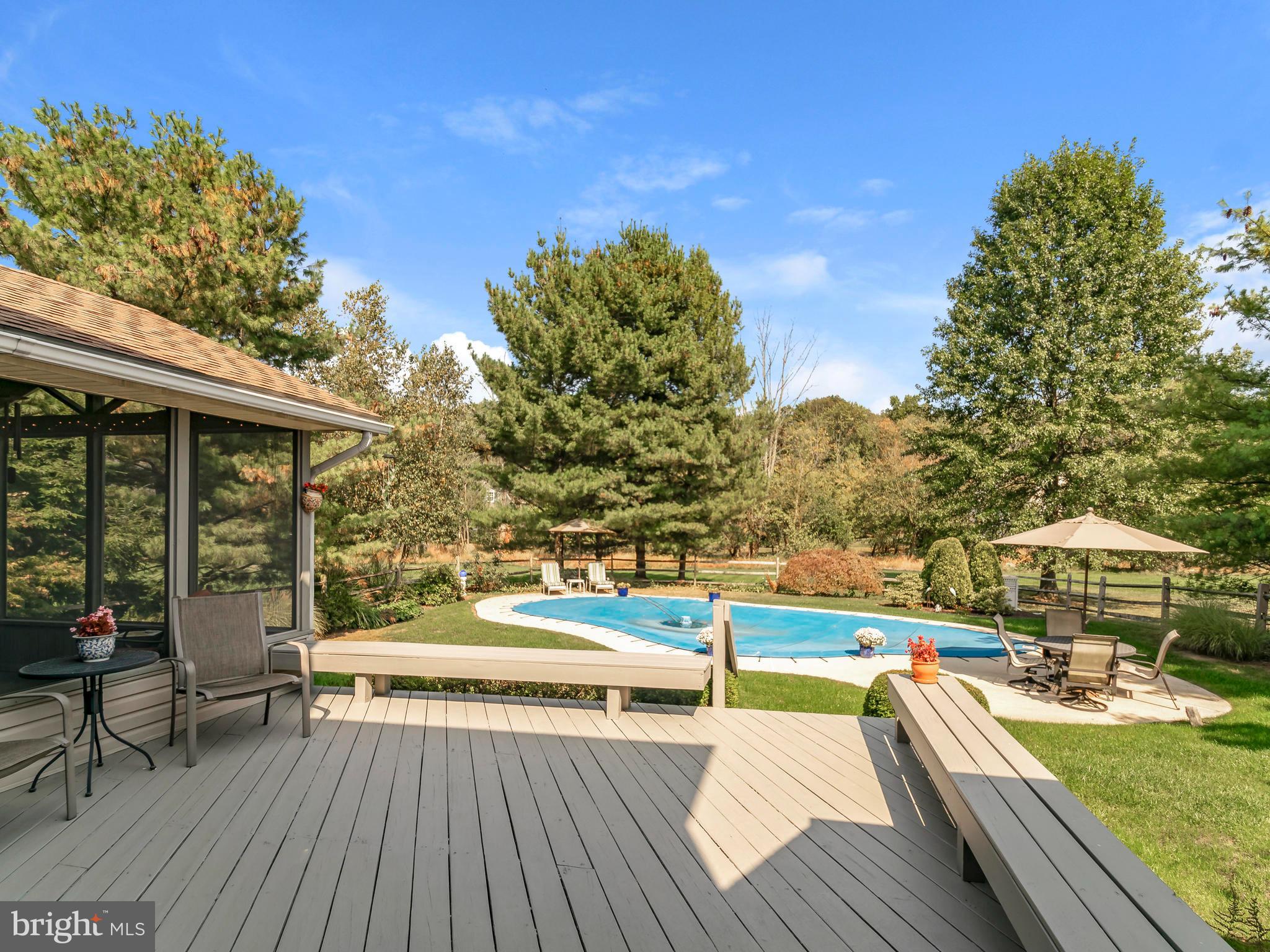 637 Hoover Road Blue Bell, PA 19422 - Photo 26 of 31 View of Pool From Deck