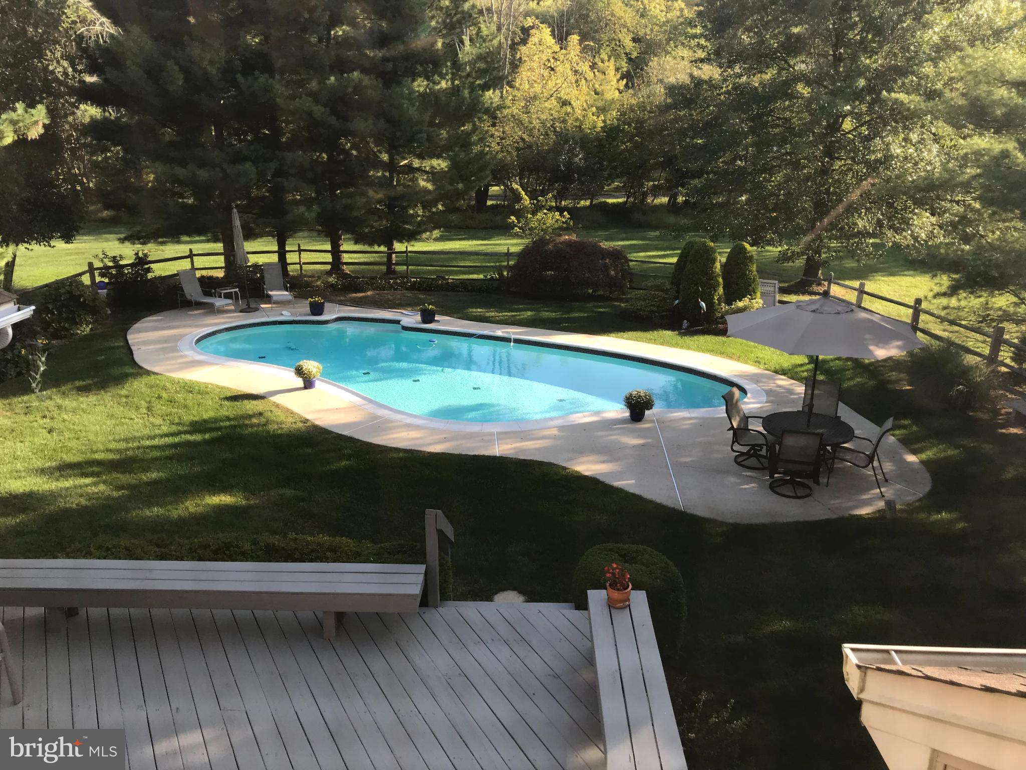 637 Hoover Road Blue Bell, PA 19422 - Photo 31 of 31 View of Opened Pool From Deck