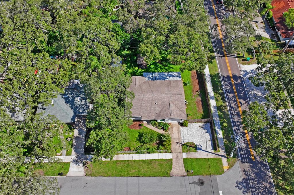 1282 Palm Street Clearwater, FL 33755 - Photo 50 of 55 an aerial view of a house with yard swimming pool and outdoor seating