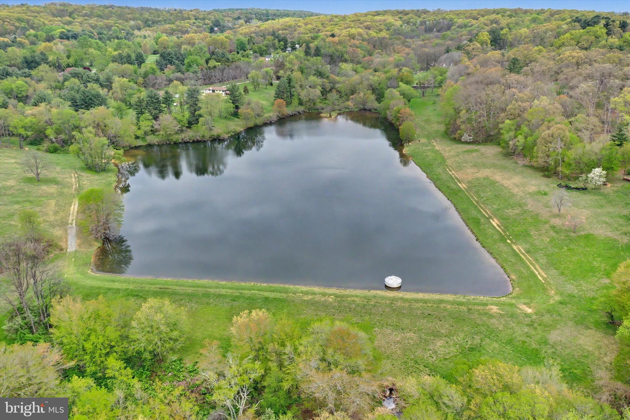 4037 Grande View Drive Pylesville, MD 21132 - Photo 53 of 74 a view of a lake with a yard and large trees