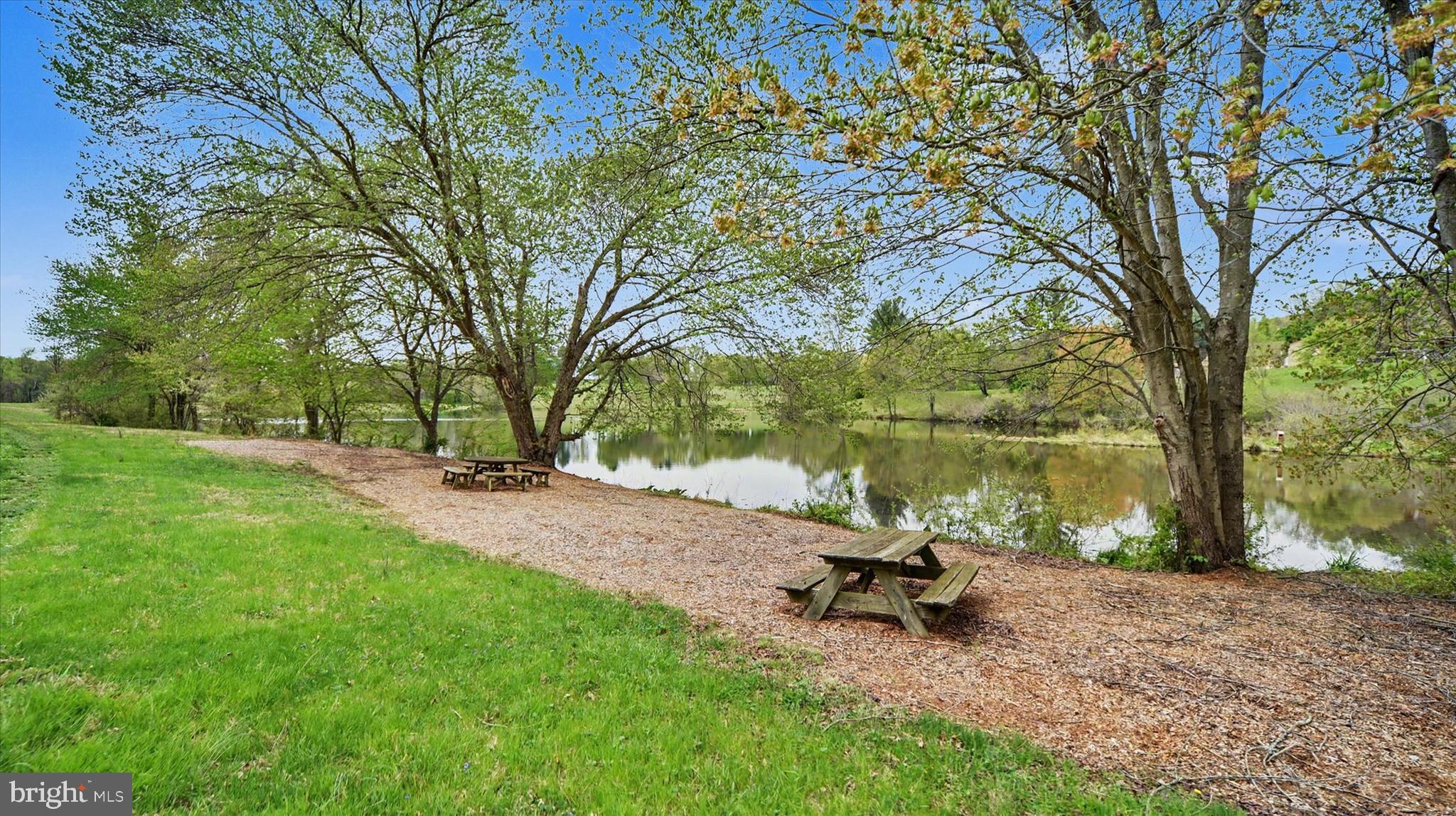 4037 Grande View Drive Pylesville, MD 21132 - Photo 9 of 74 a lake view with a bench and trees