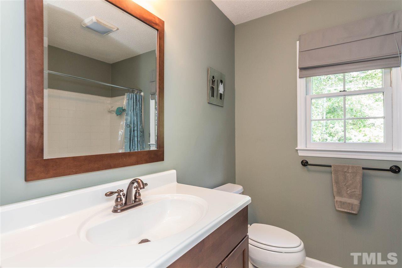 4546 Malvern Road Durham, NC 27707 - Photo 16 of 20 No cramped feeling in the hall bathroom. Plenty of room to move around and take on the frenzy of your morning routine.