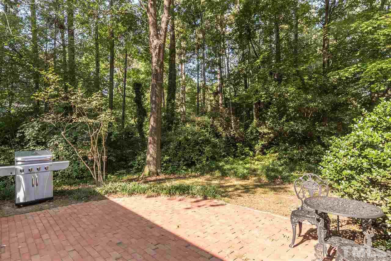 4546 Malvern Road Durham, NC 27707 - Photo 19 of 20 A brick patio to grill and entertain on without the glaring eyes of ones neighbors. Thanks to the serenity of the surround trees, you have your own little oasis in the backyard.