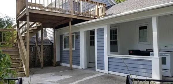 a view of outdoor space and deck