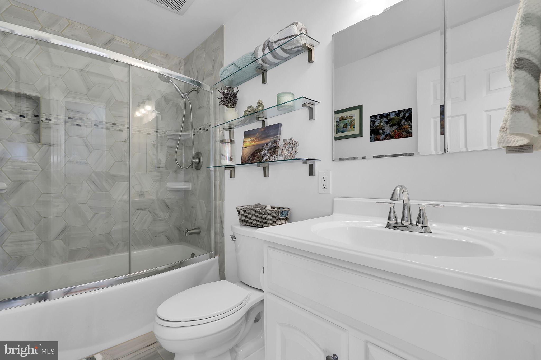 14336 Shirley Bohn Road Mount Airy, MD 21771 - Photo 13 of 56 a bathroom with a sink a toilet and shower