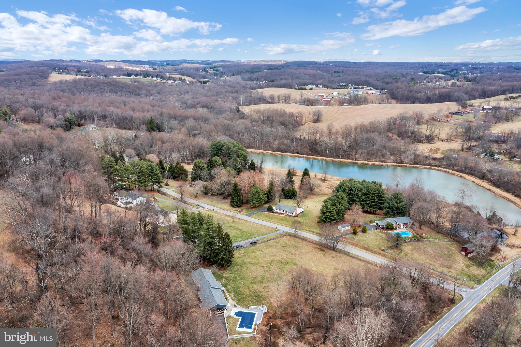 14336 Shirley Bohn Road Mount Airy, MD 21771 - Photo 51 of 56 an aerial view of a house with a yard