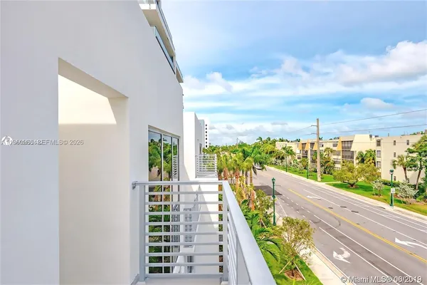 a view of balcony with city view