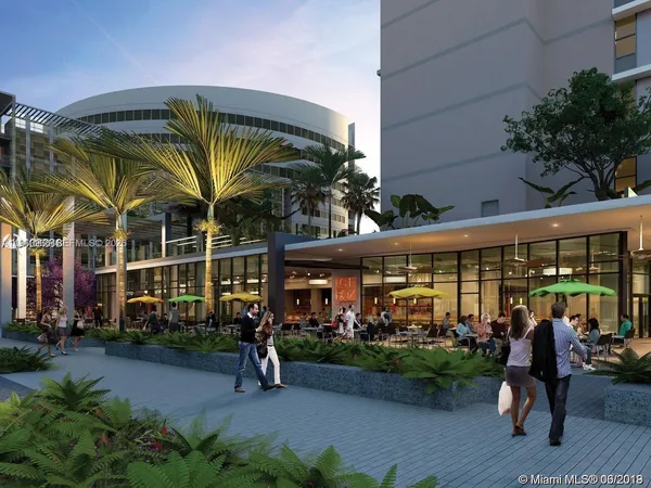 a view of a chairs and tables in patio