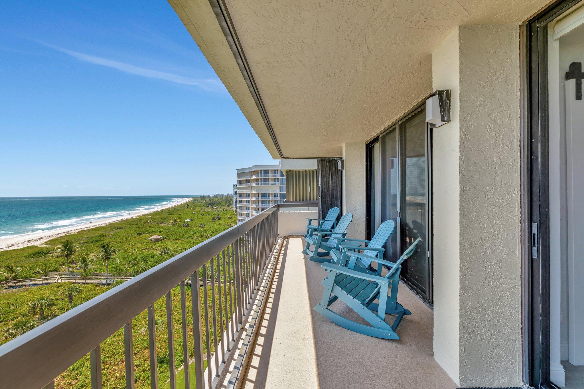 3100 North Hwy A1A, Unit 1102 Hutchinson Island, FL 34949 - Photo 29 of 55 a view of balcony with furniture
