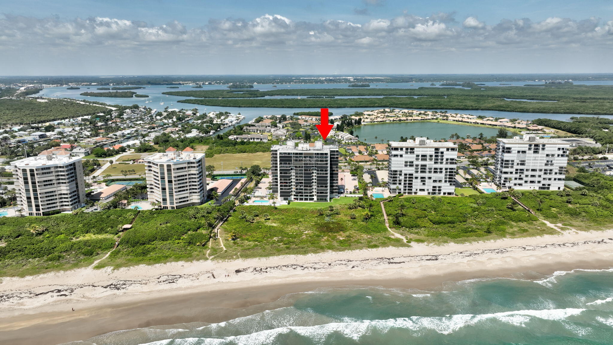 3100 North Hwy A1A, Unit 1102 Hutchinson Island, FL 34949 - Photo 43 of 55 a view of lake