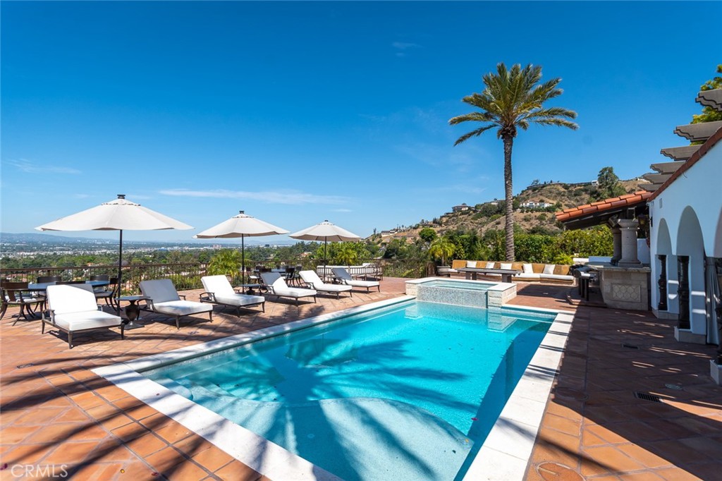 330 Kempton Road Glendale, CA 91202 - Photo 55 of 75 a view of swimming pool with outdoor seating and plants