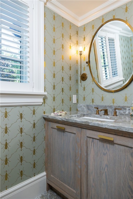 415 Poppasquash Road Bristol, RI 02809 - Photo 27 of 50 Half bath on the main level has an incredible solid stone floor.