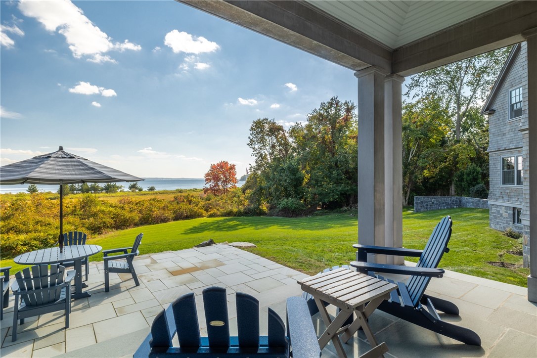 415 Poppasquash Road Bristol, RI 02809 - Photo 44 of 50 Bluestone two level patio is the perfect place to relax or entertain.