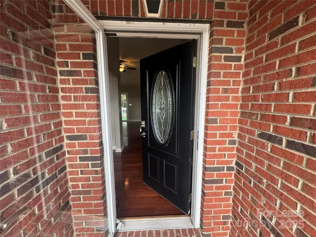 a view of a brick wall