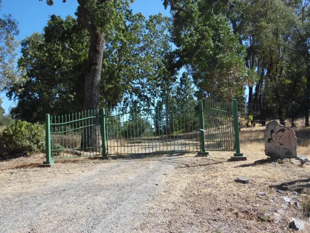a view of outdoor space with deck and trees