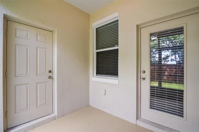 a view of a front door of the house