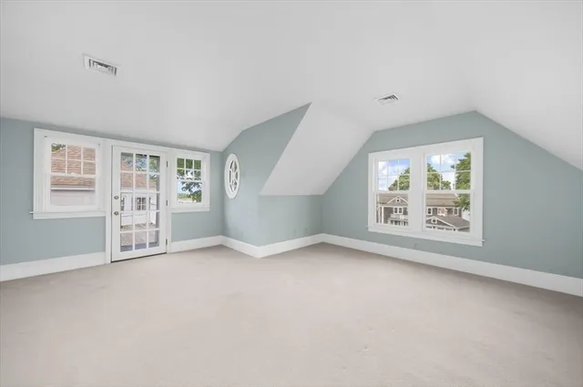 a view of a hallway with elevator
