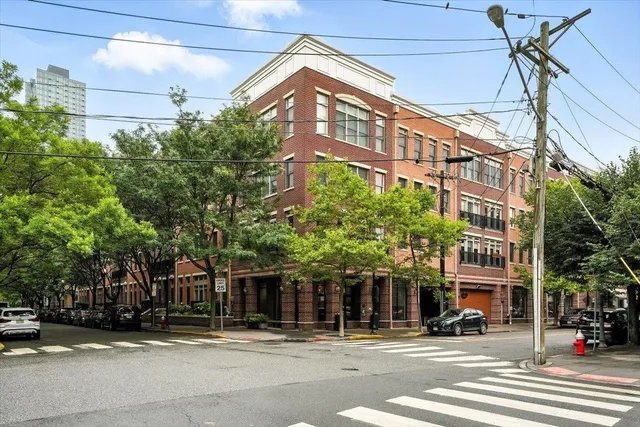 a front view of a building