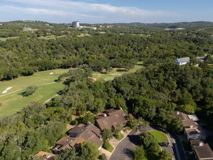 a view of a city and mountains