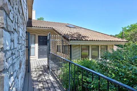 a front view of a house with balcony