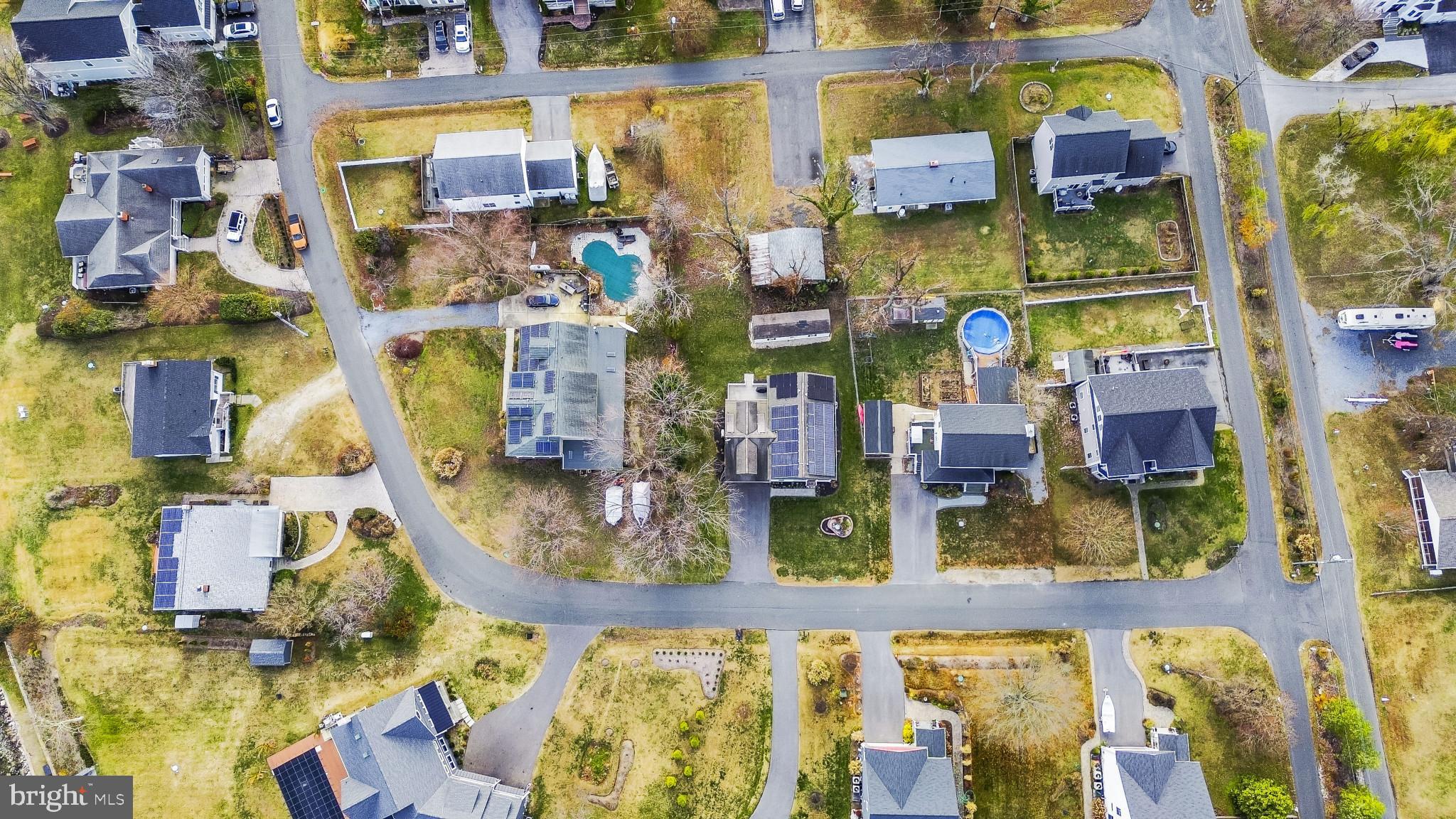 4220 Kings Road Edgewater, MD 21037 - Photo 63 of 78 Aerial view of a tranquil suburban neighborhood.