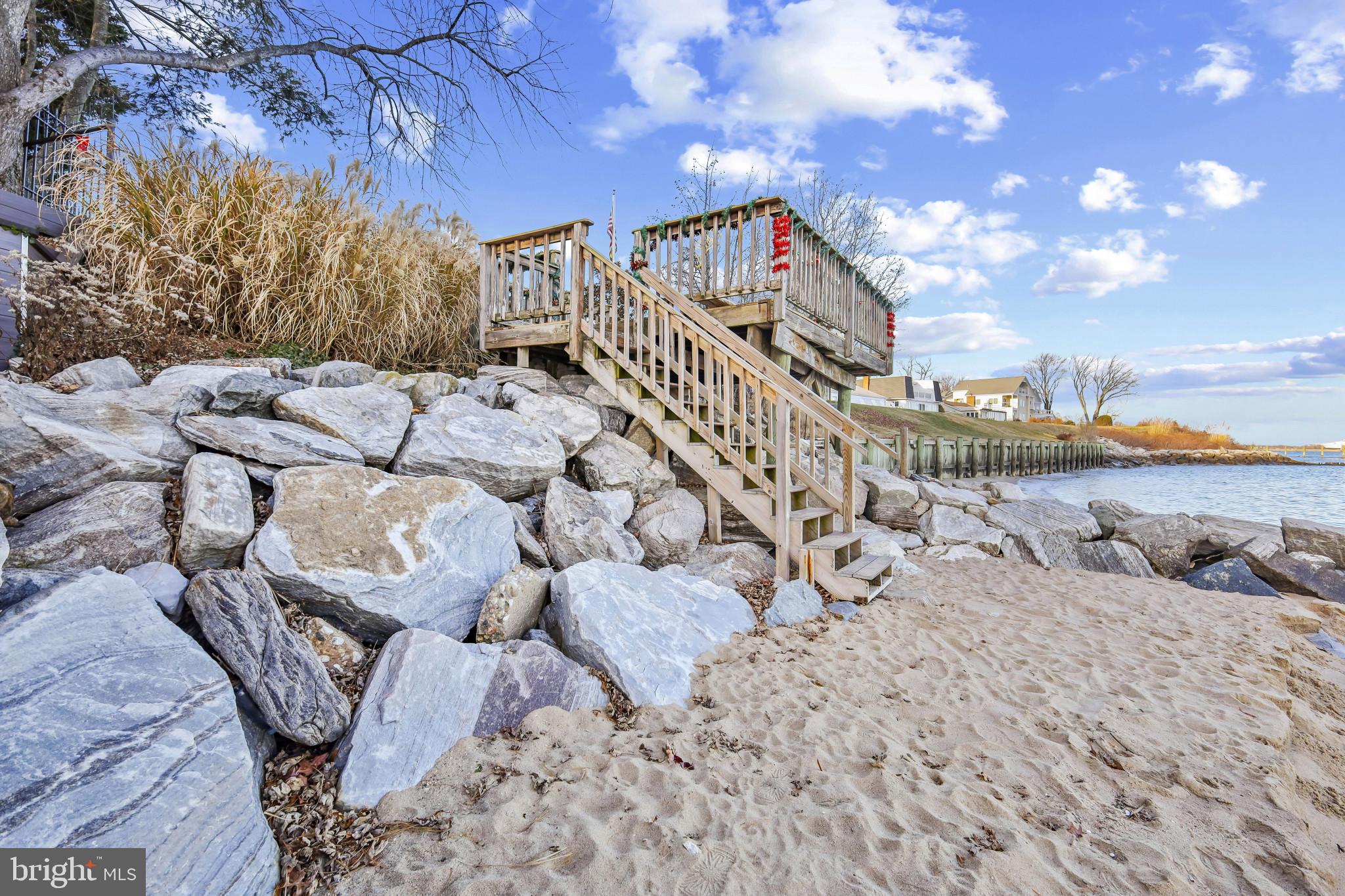 4220 Kings Road Edgewater, MD 21037 - Photo 74 of 78 Charming beach access with scenic views.