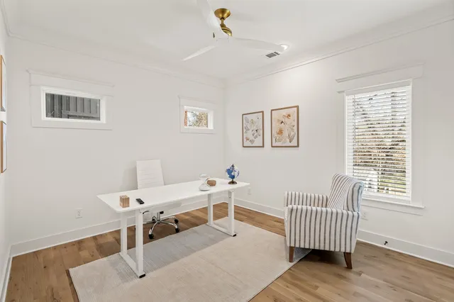 a room with furniture and a window