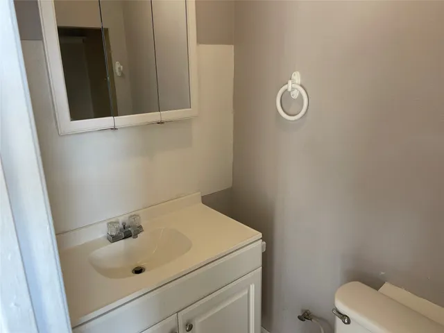 a bathroom with a sink and a toilet