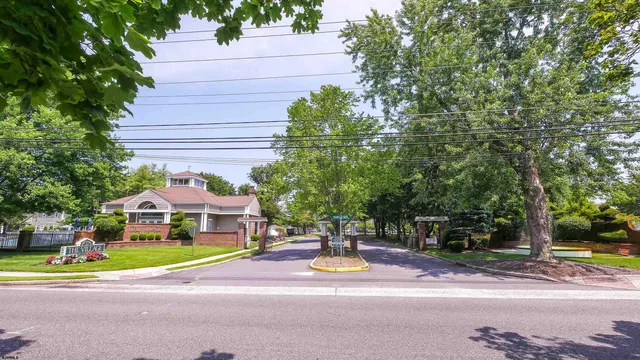 a house with trees in front of it
