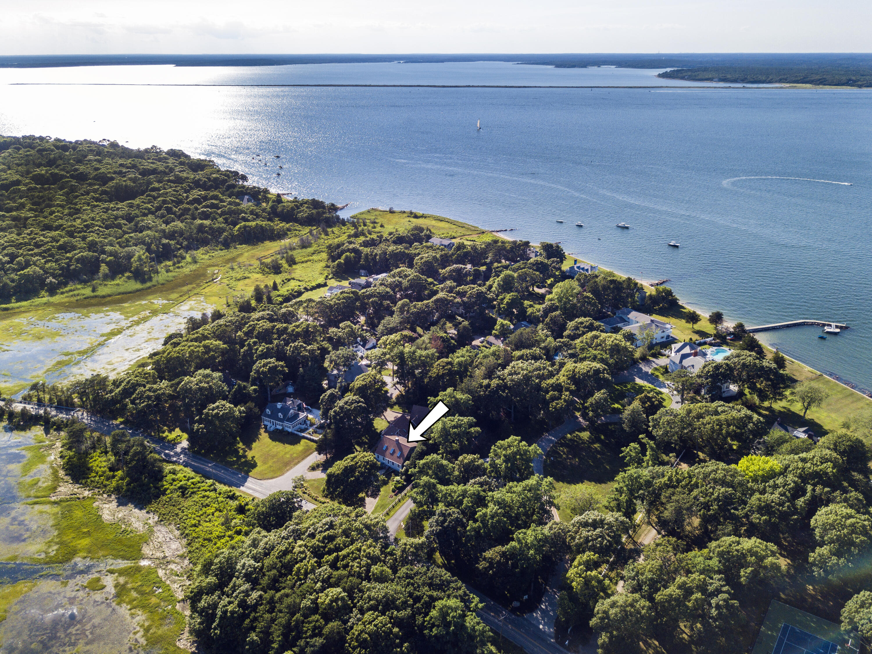 166 Wings Neck Road Pocasset, MA 02559 - Photo 2 of 53 DJI_0273 Arrow