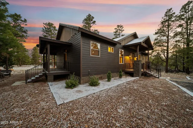 a view of city and mountain