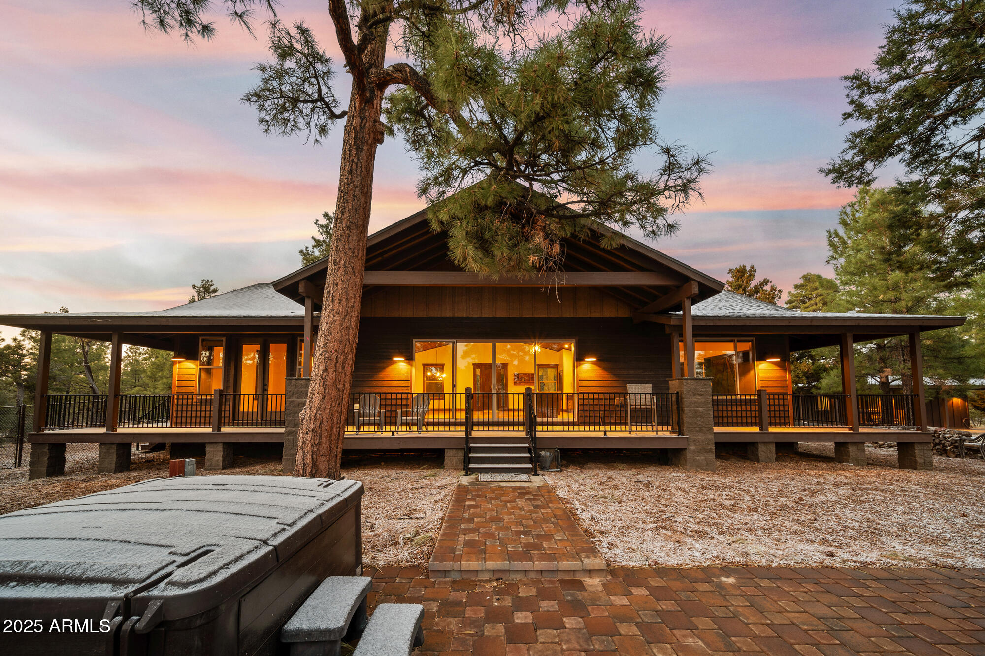2702 Majestic Elk Road Overgaard, AZ 85933 - Photo 2 of 89 Back Porch -Twilight