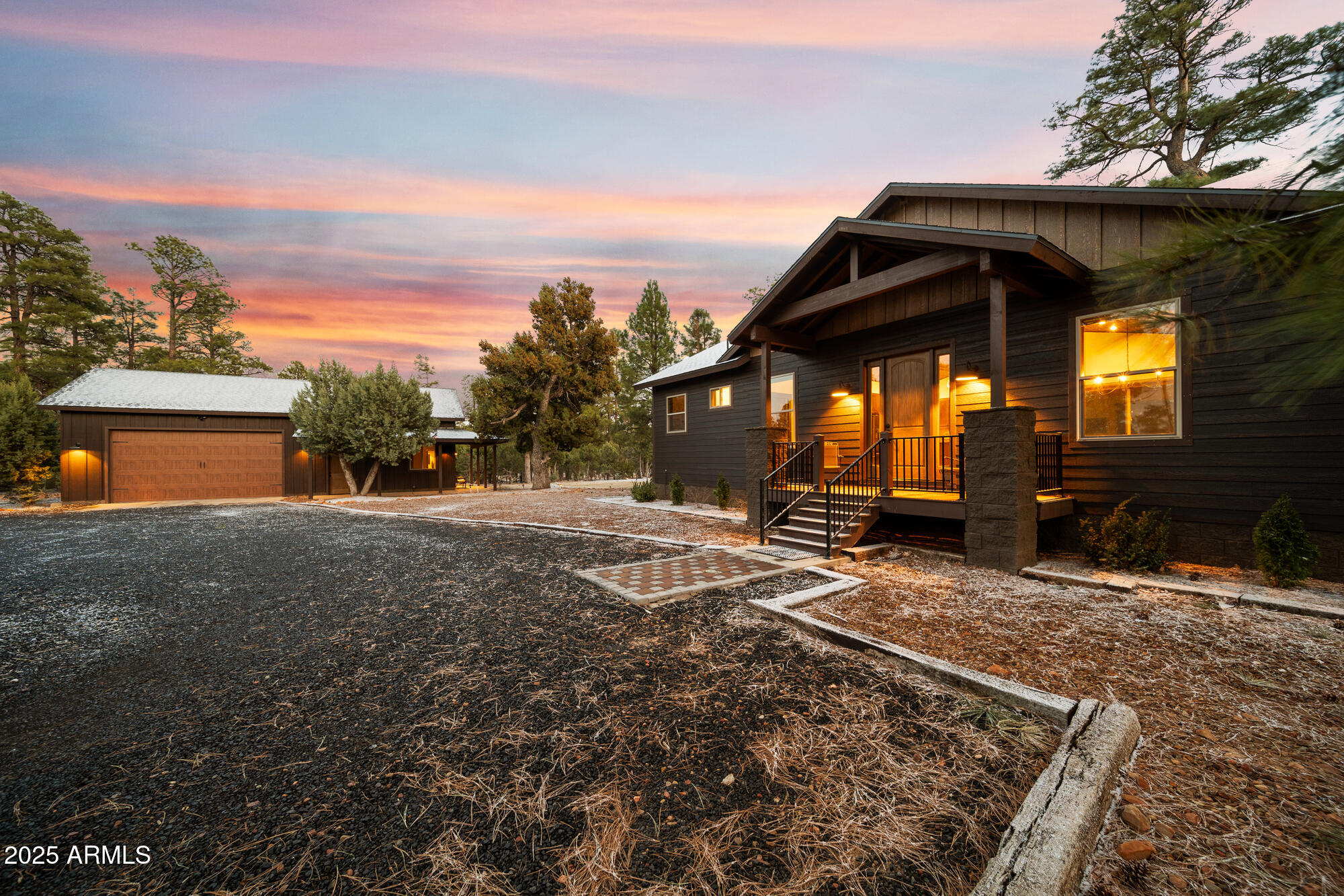 2702 Majestic Elk Road Overgaard, AZ 85933 - Photo 29 of 89 Driveway-Twilight