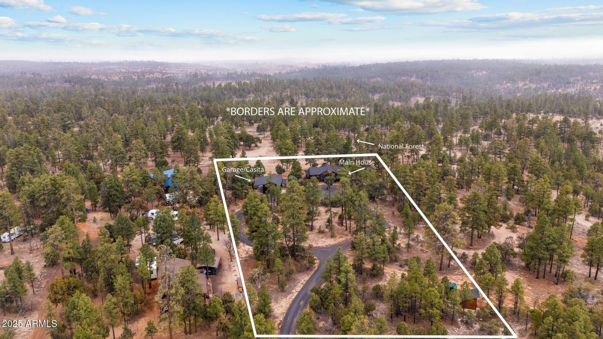 2702 Majestic Elk Road Overgaard, AZ 85933 - Photo 6 of 89 Aerial Property Lines with Labels