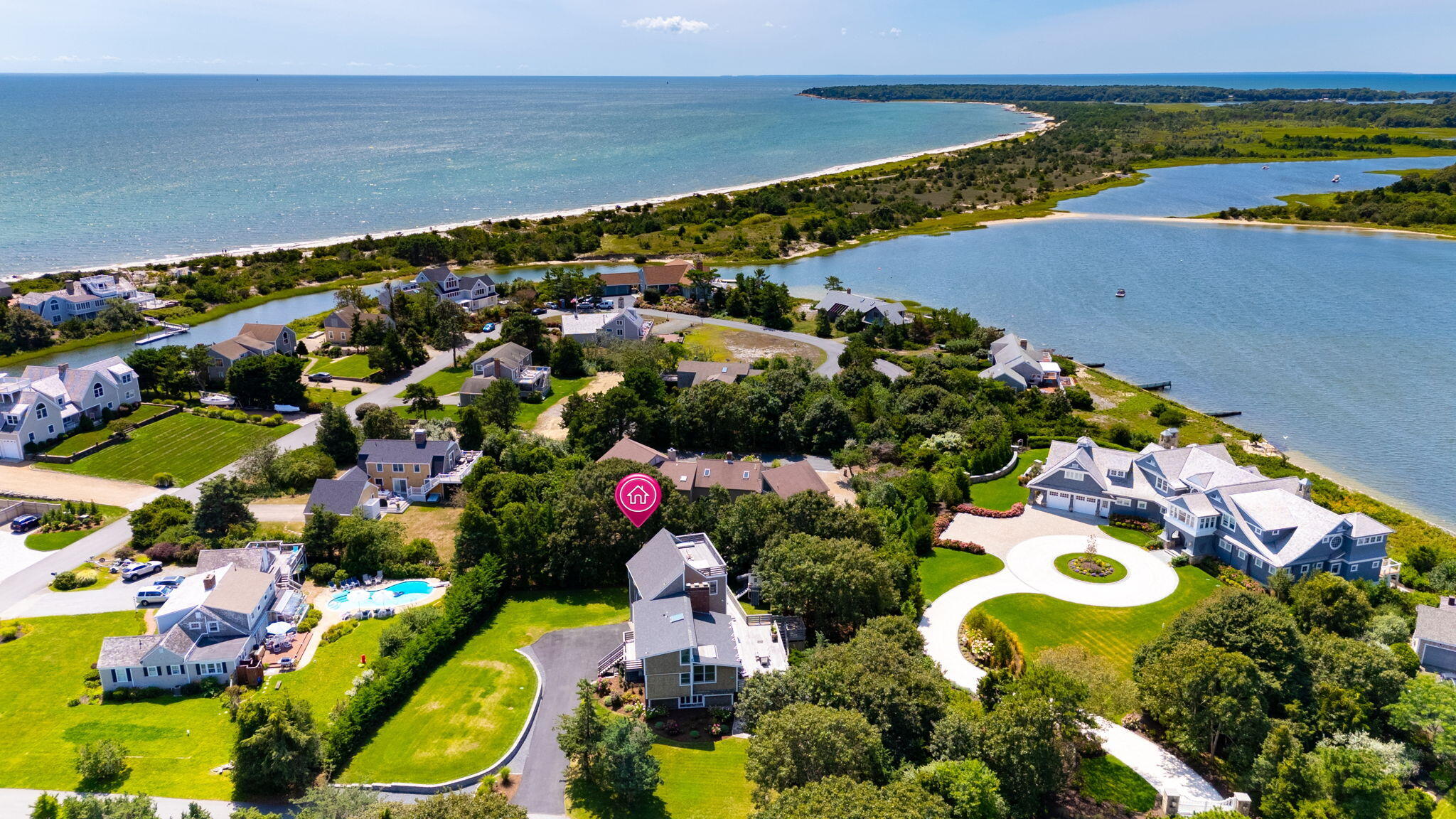 23 Scallop Road West Yarmouth, MA 02673 - Photo 1 of 41 Nantucket Sound & Lewis Bay Aerial