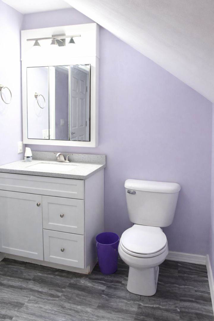 2912 Woodlawn Road Sterling, IL 61081 - Photo 47 of 48 a bathroom with a toilet sink and mirror