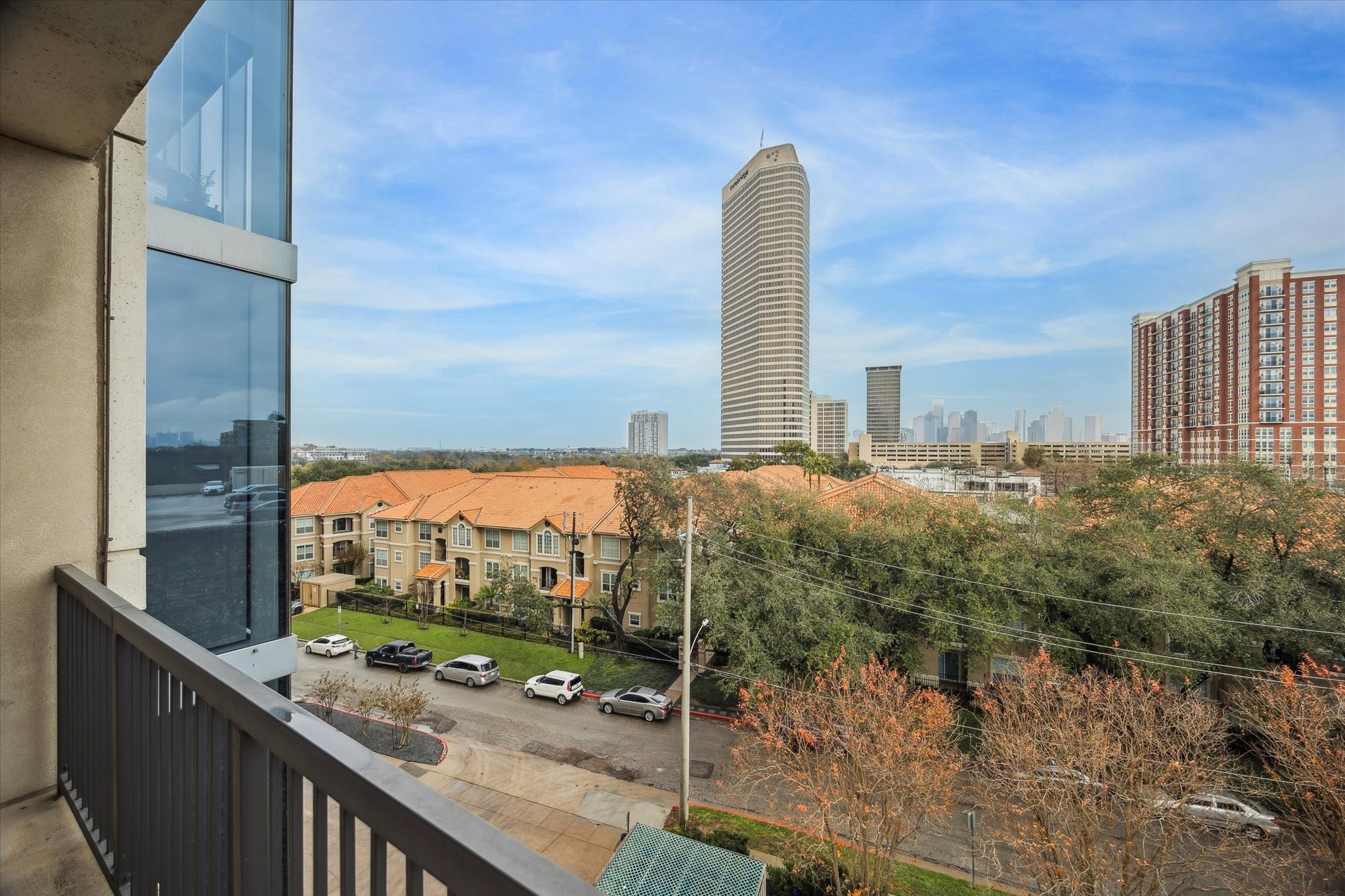 3333 Allen Parkway, Unit 602 Houston, TX 77019 - Photo 25 of 49 a view of a city from a balcony