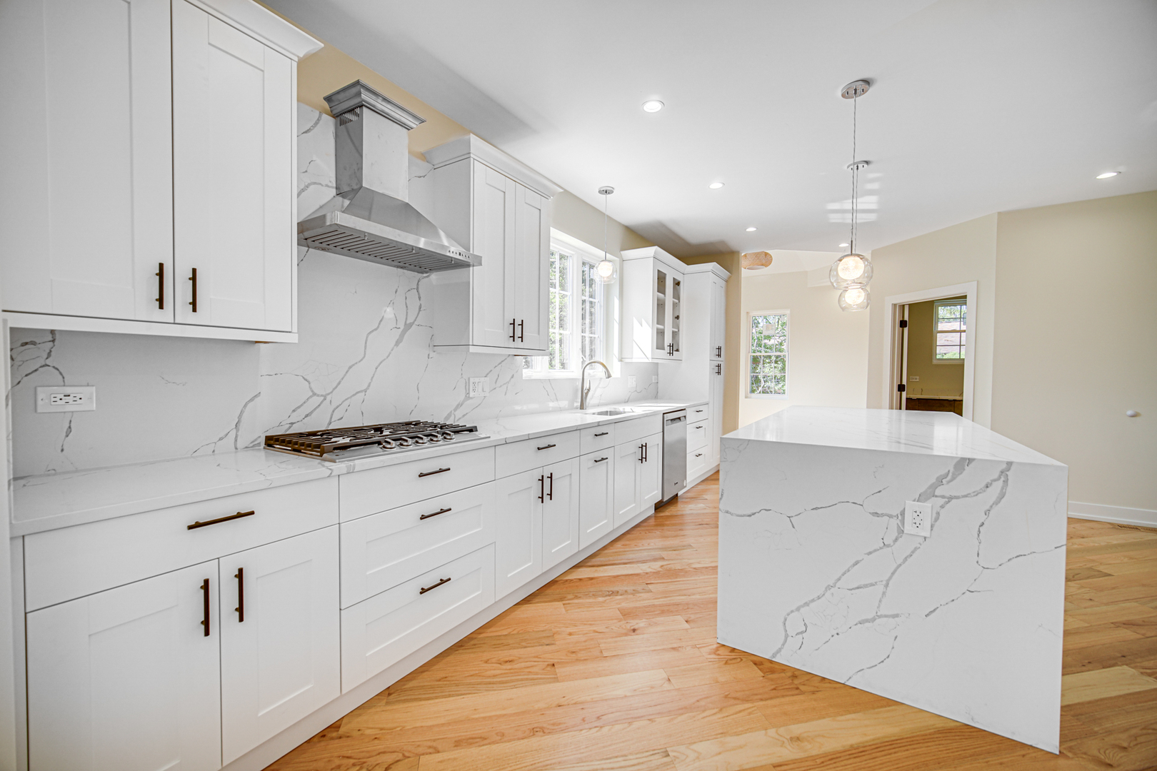 602 Glenshire Road Glenview, IL 60025 - Photo 26 of 98 a large white kitchen with cabinets