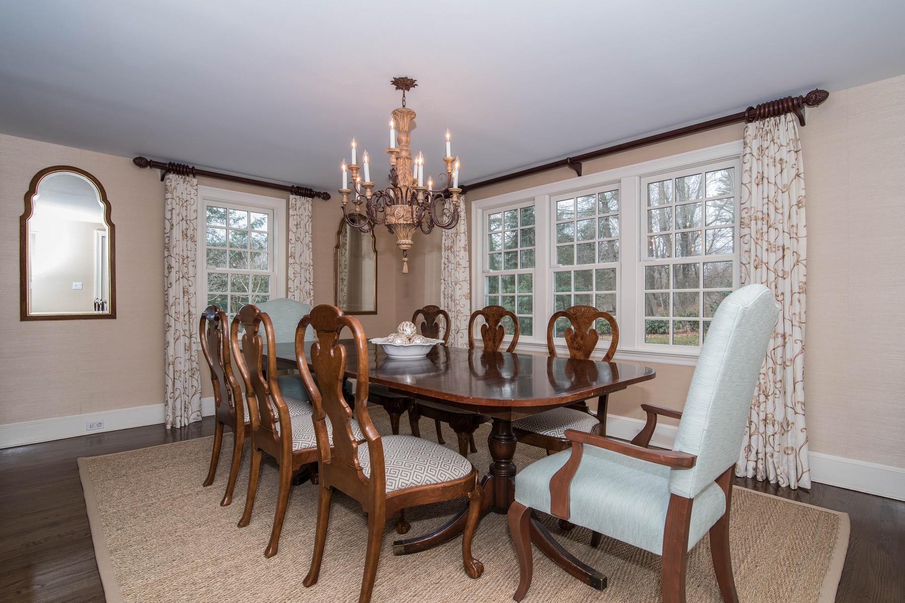 142 Brookside Road Darien, CT 06820 - Photo 7 of 25 a view of a dining room with furniture window and outside view